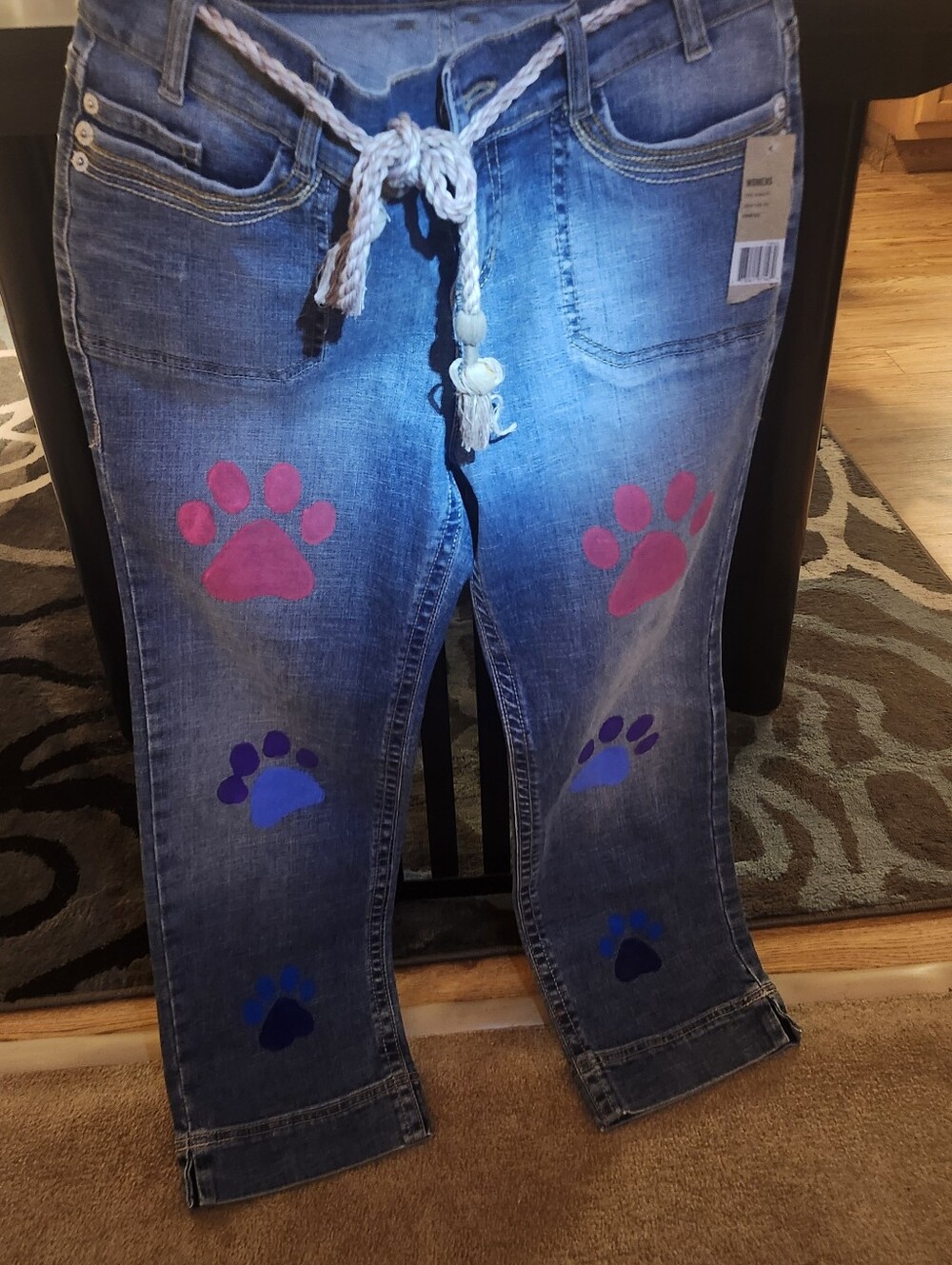 For dog lovers only custom-made by me Dkny Capris